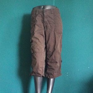 Calvin Klein Jeans dark brown knee length cargo pants